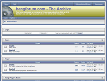 Tablet Screenshot of hangforum.com